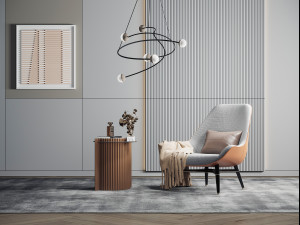 modern single chair 3D Model