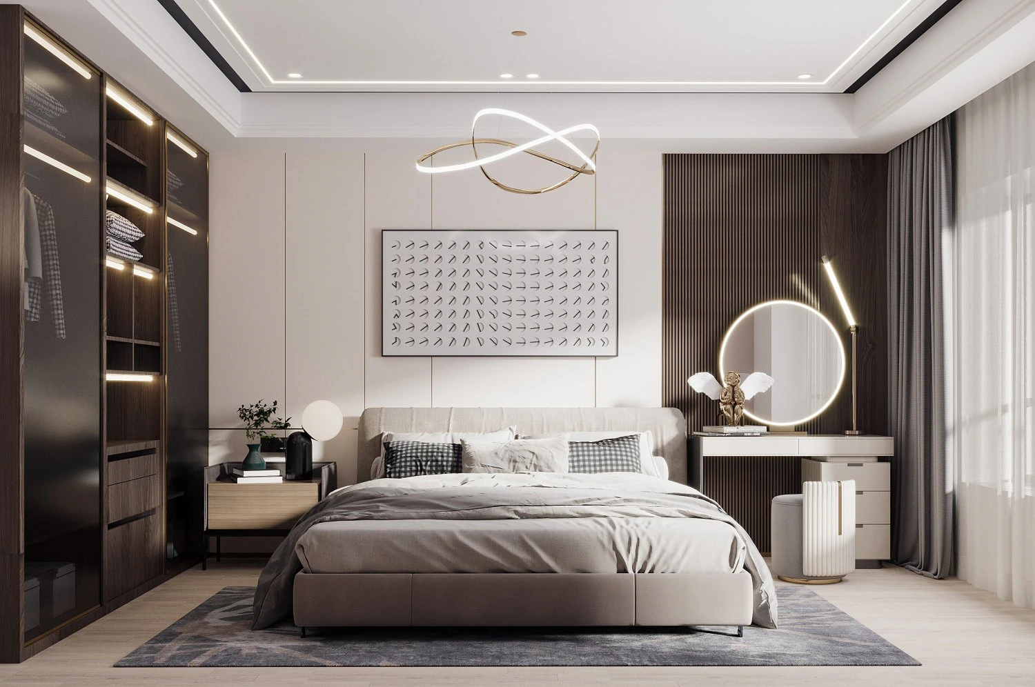 modern bedroom 3D Model .c4d .max .obj .3ds .fbx .stl .blend