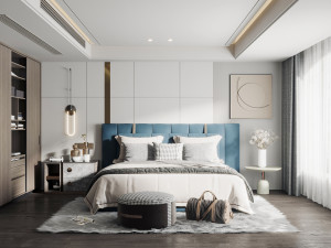 modern bedroom 3D 模型