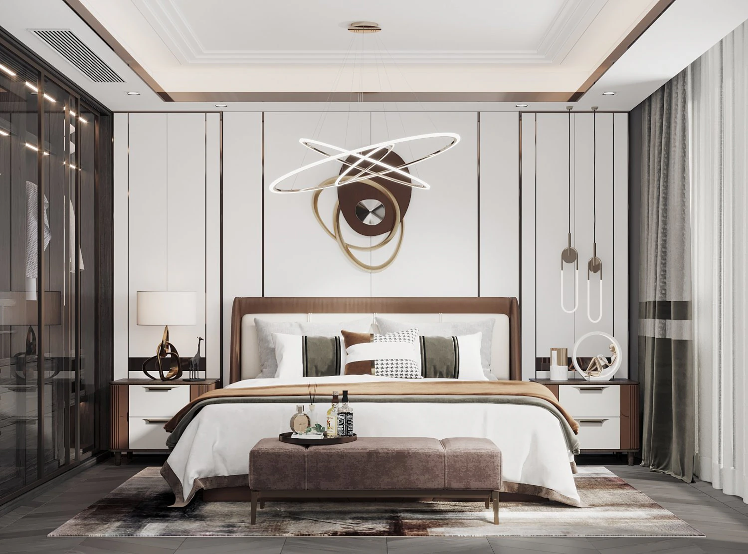 modern bedroom 3D Model .c4d .max .obj .3ds .fbx .stl .blend 