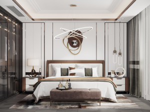 modern bedroom 3D 模型