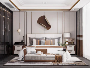 현대 침실 3D 모델