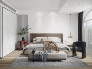 modern bedroom 3D 模型