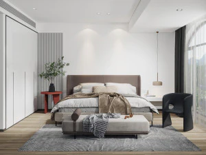 сучасна спальня 3D Модель