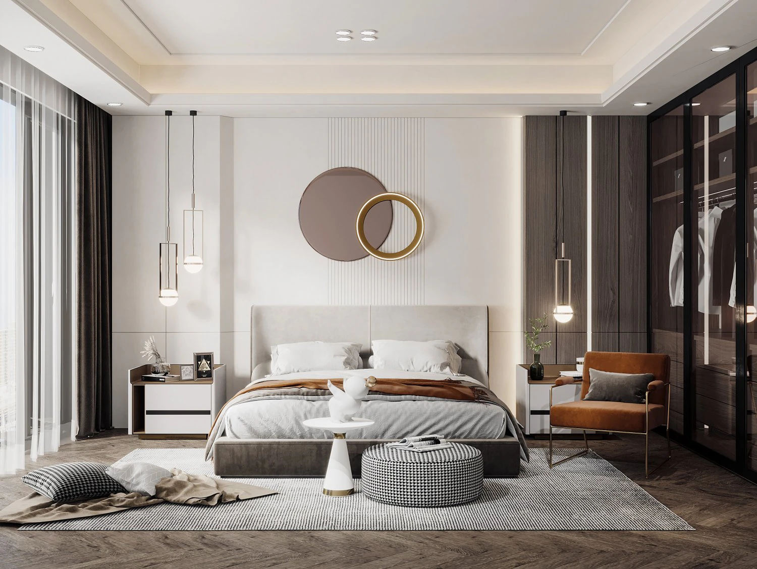 modern bedroom 3D Model .c4d .max .obj .3ds .fbx .stl .blend 