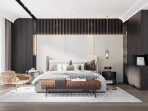 modern bedroom 3D 模型