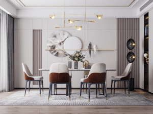 modern restaurant Modello 3D