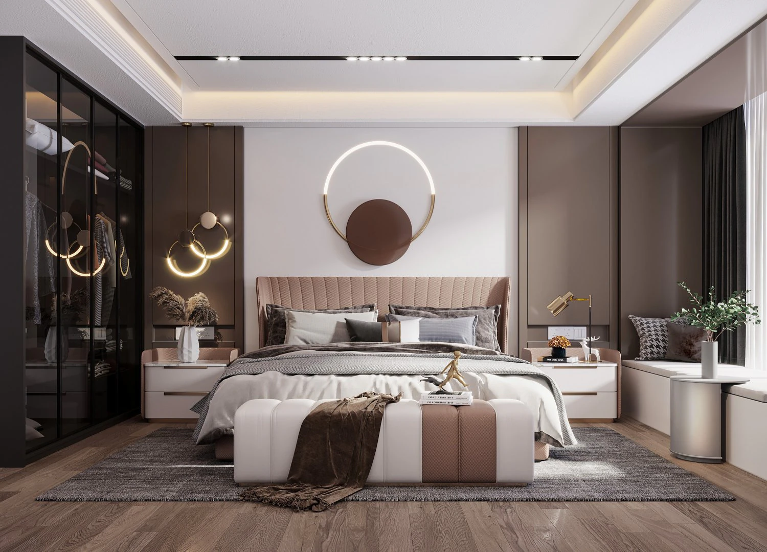 modern bedroom 3D Model .c4d .max .obj .3ds .fbx .stl .blend 