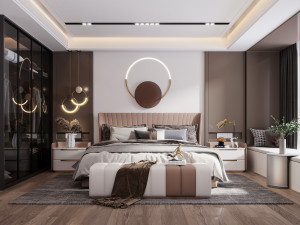 modern bedroom 3D 模型