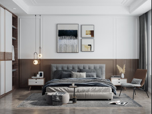 modern bedroom 3D 模型