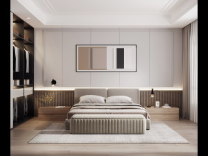 modern bedroom 3D 模型