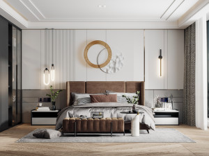 modern bedroom 3D 模型