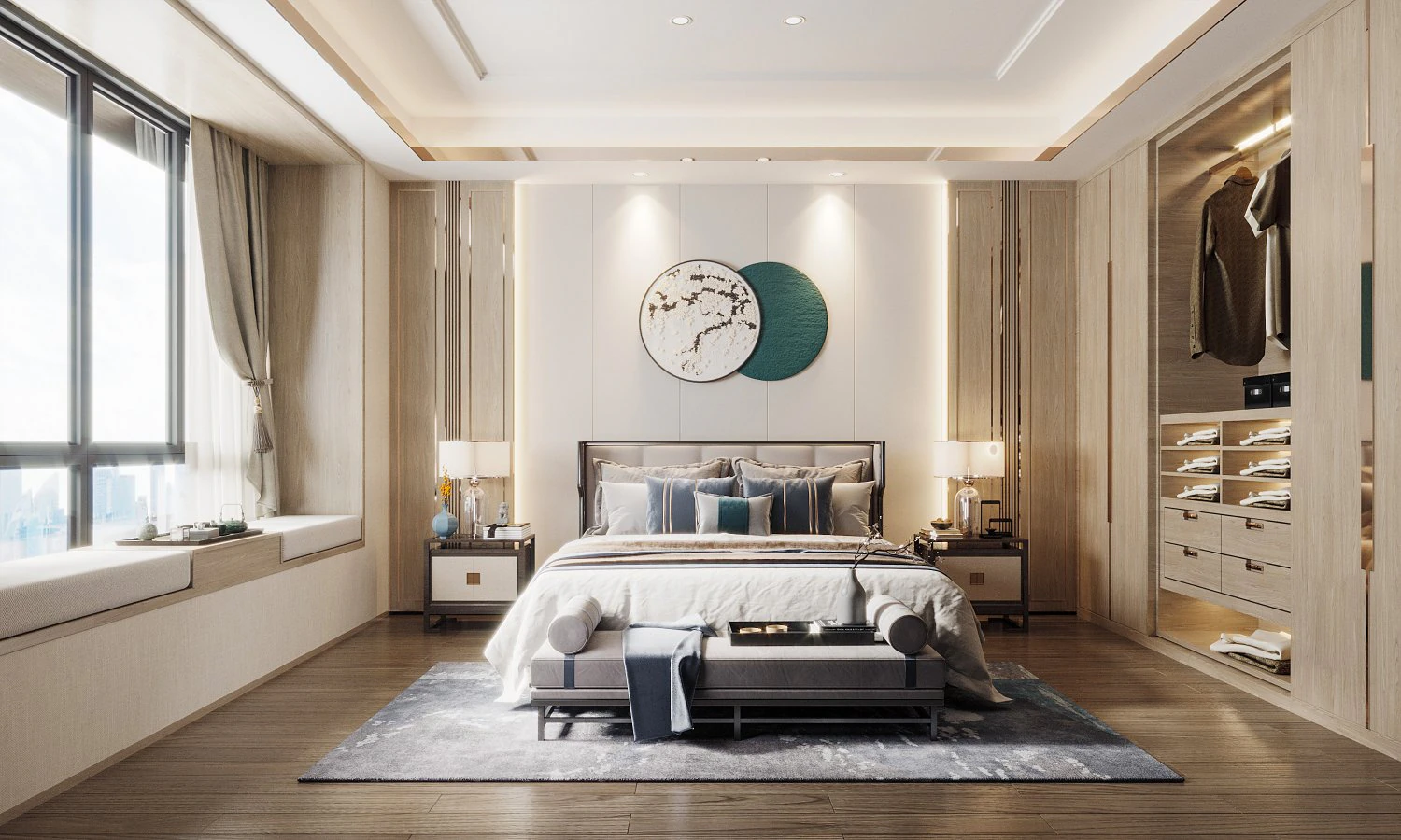 dormitorio moderno Modelo 3D .c4d .max .obj .3ds .fbx .stl .blend 