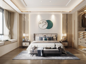 modern bedroom 3D 模型