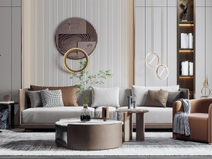 modern living room 3D Модель