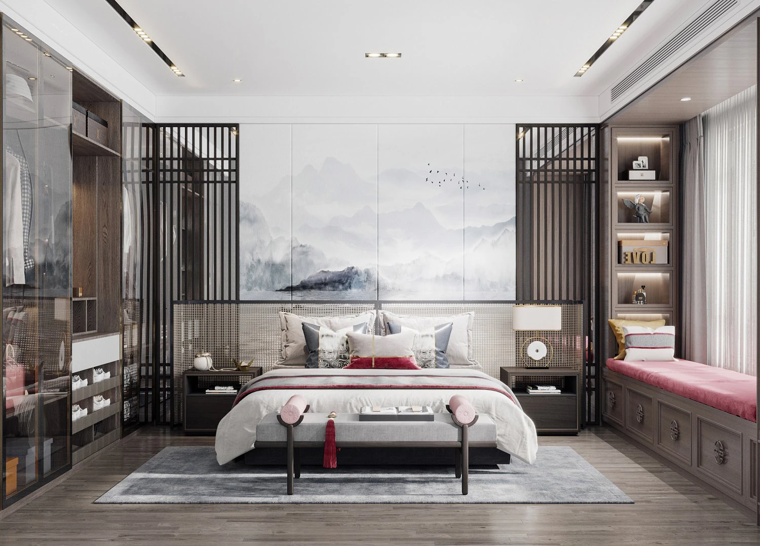 dormitorio moderno Modelo 3D .c4d .max .obj .3ds .fbx .stl .blend 