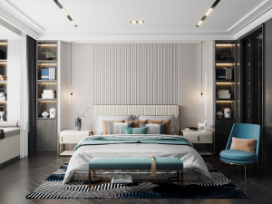 modern bedroom 3D 模型