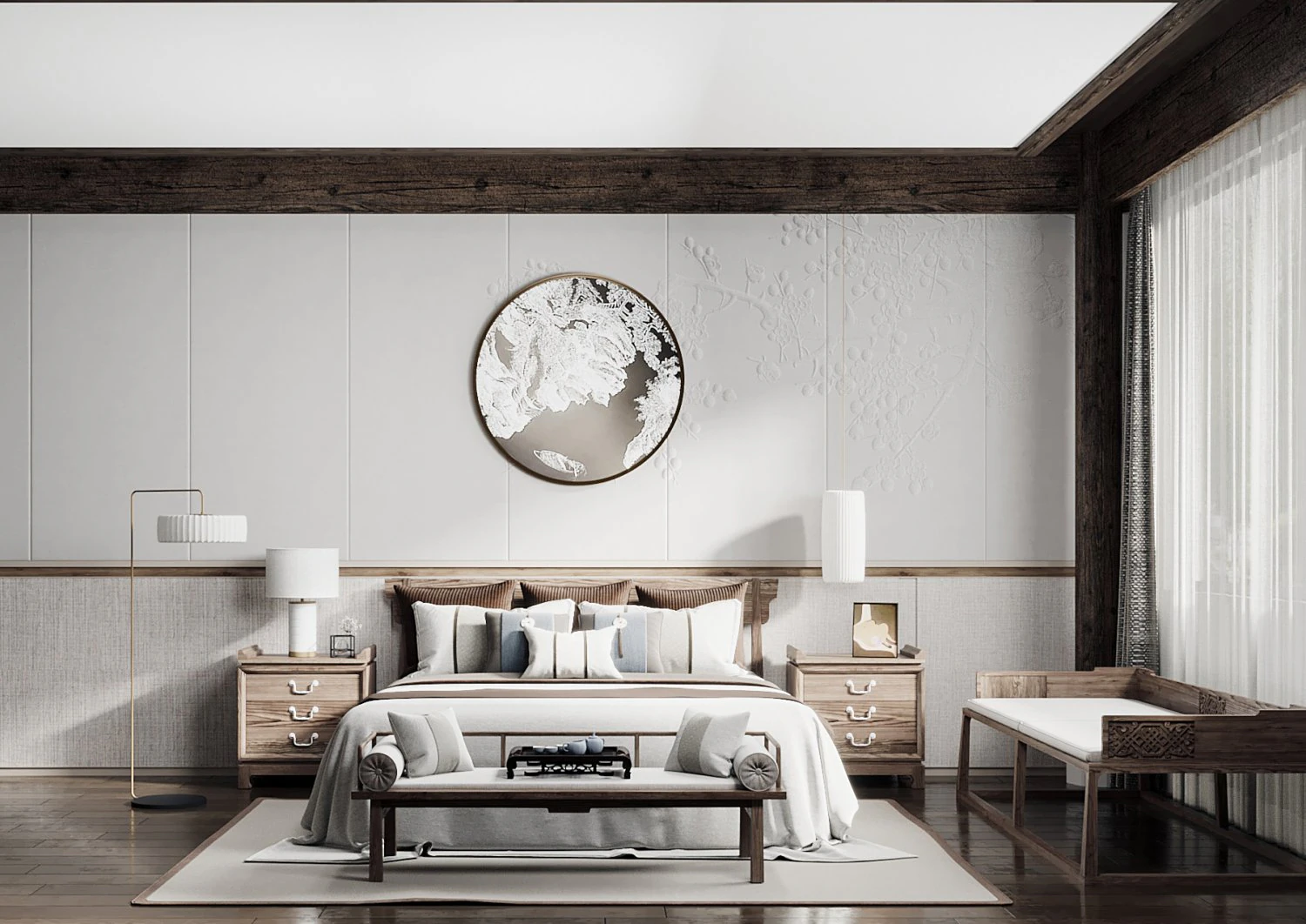 modern bedroom 3D Model .c4d .max .obj .3ds .fbx .stl .blend 