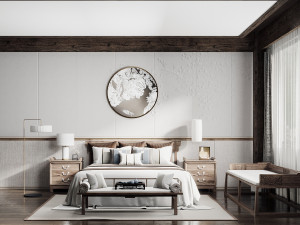 modern bedroom 3D 模型