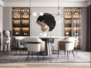 modern restaurant Modello 3D