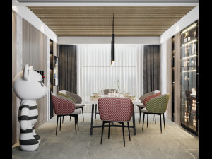 modern restaurant 3D 模型
