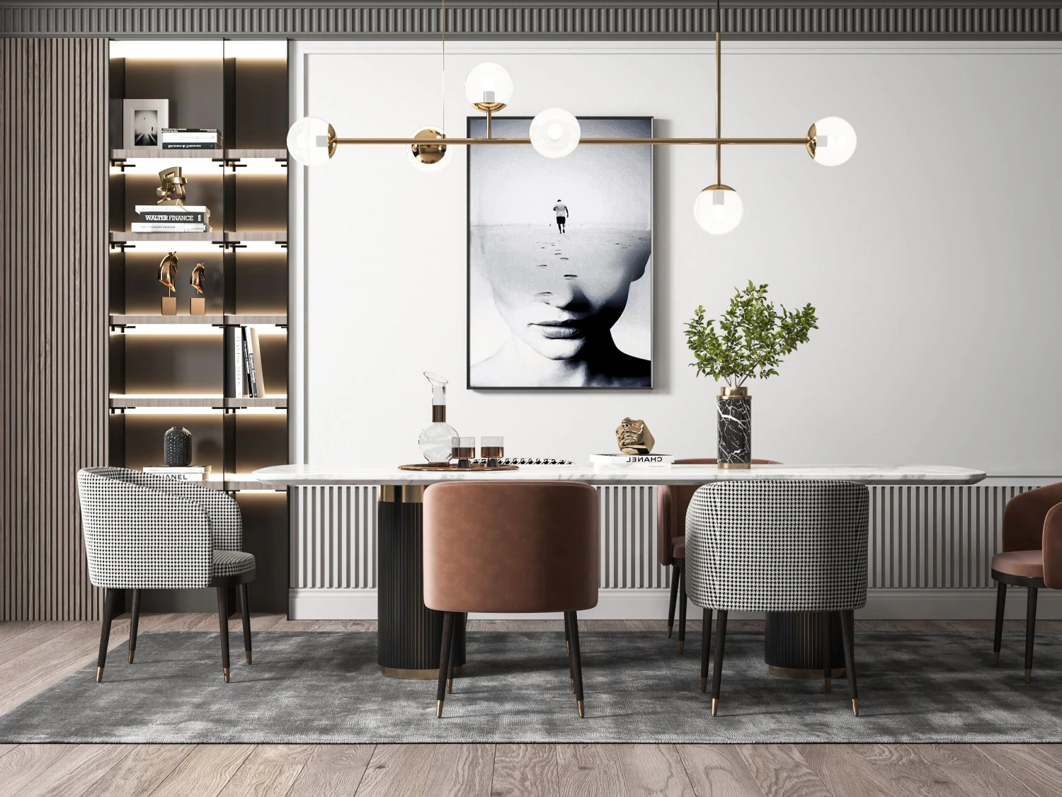 modern restaurant 3D Model .c4d .max .obj .3ds .fbx .stl .blend 
