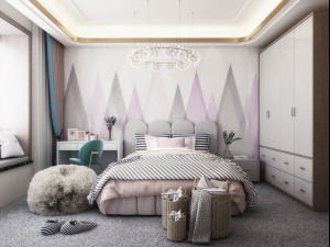 modern childrens room 3D Model