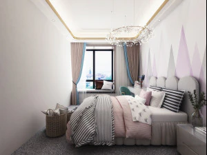 modern childrens room 3D Model