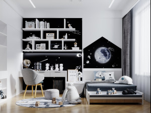 modern childrens room 3D Model
