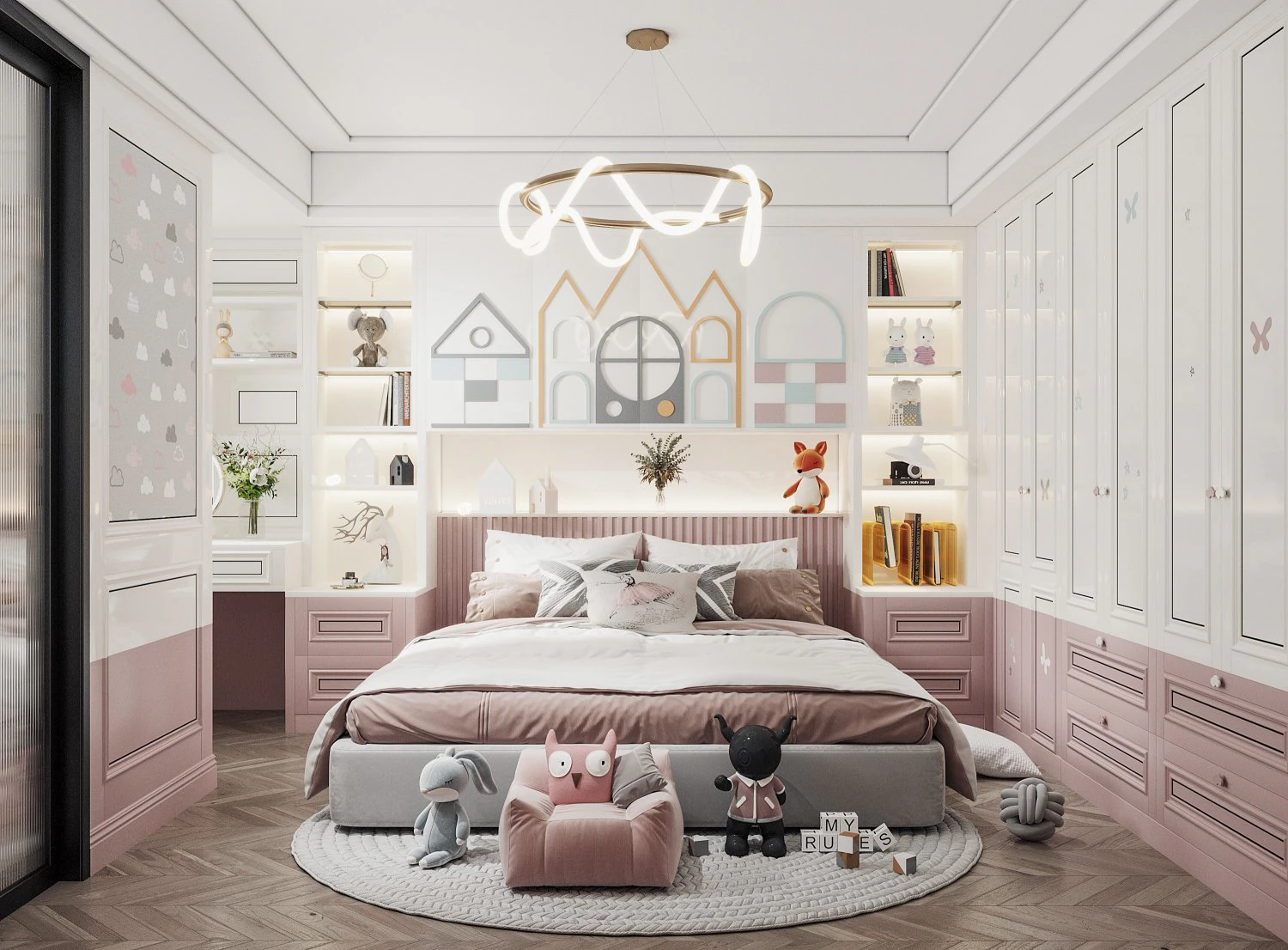 modern childrens room 3D Model .c4d .max .obj .3ds .fbx .stl .blend 