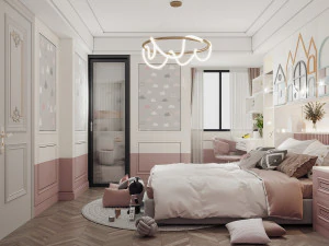 modern childrens room 3D Model