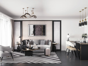 modern living room Modelo 3D