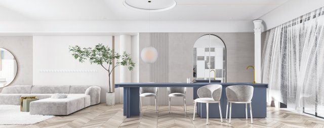 modern living room 3D Model .c4d .max .obj .3ds .fbx .stl .blend