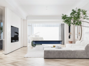 modern living room 3D Model