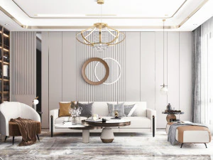 sala de estar moderna Modelo 3D