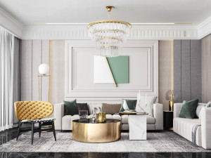modern living room 3D Model