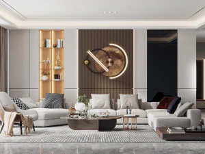 sala de estar moderna Modelo 3D