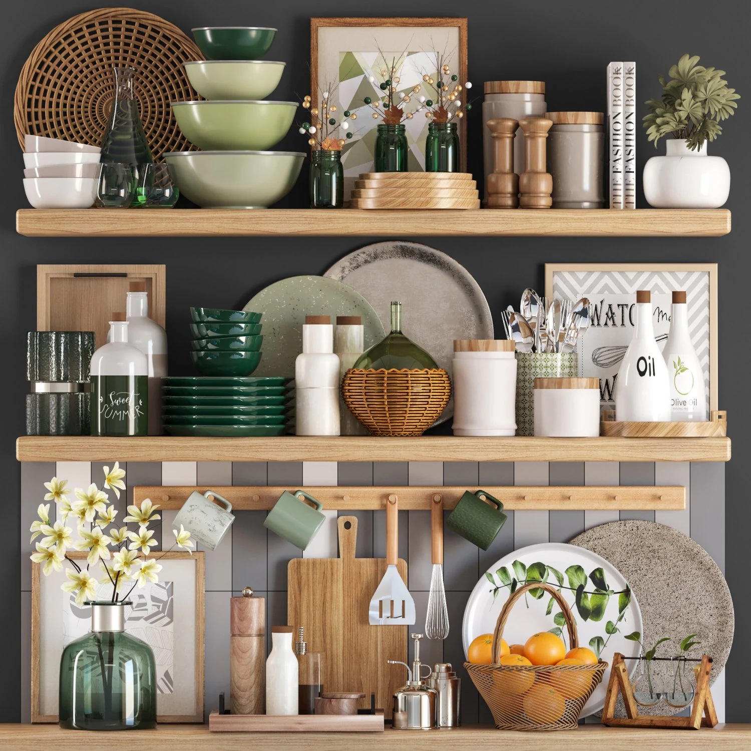 nordic kitchen products 3D Model .c4d .max .obj .3ds .fbx .stl .blend 