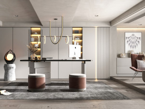 modern study 3D Model
