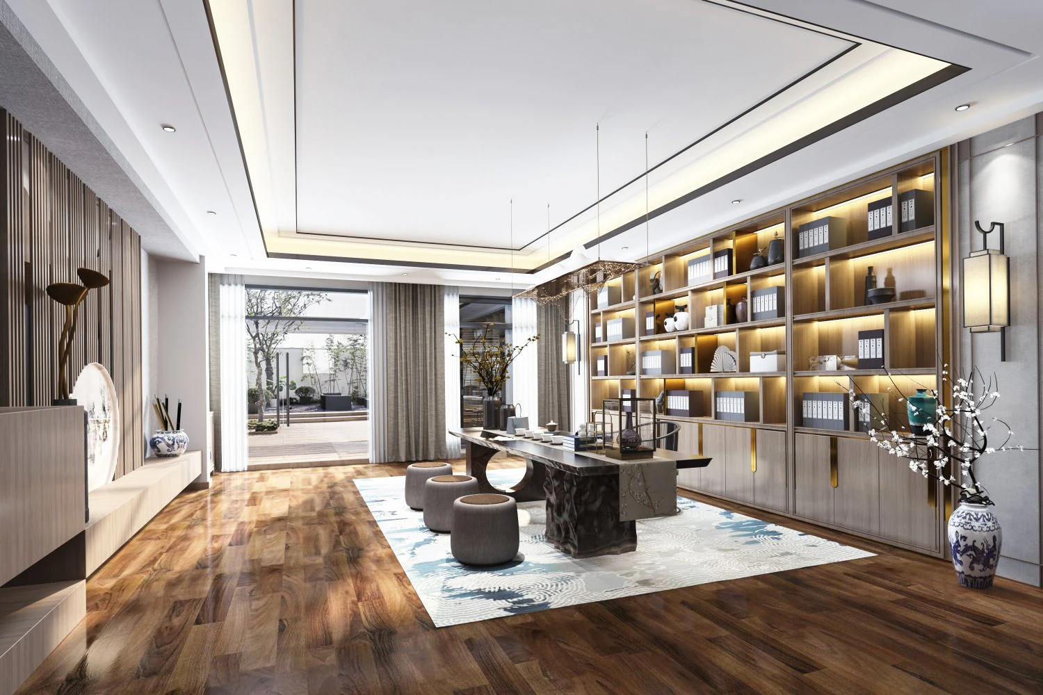 modern study 3D Model .c4d .max .obj .3ds .fbx .stl .blend