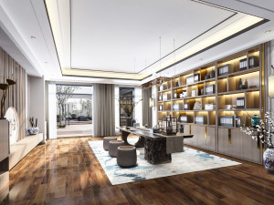 modern study 3D Model