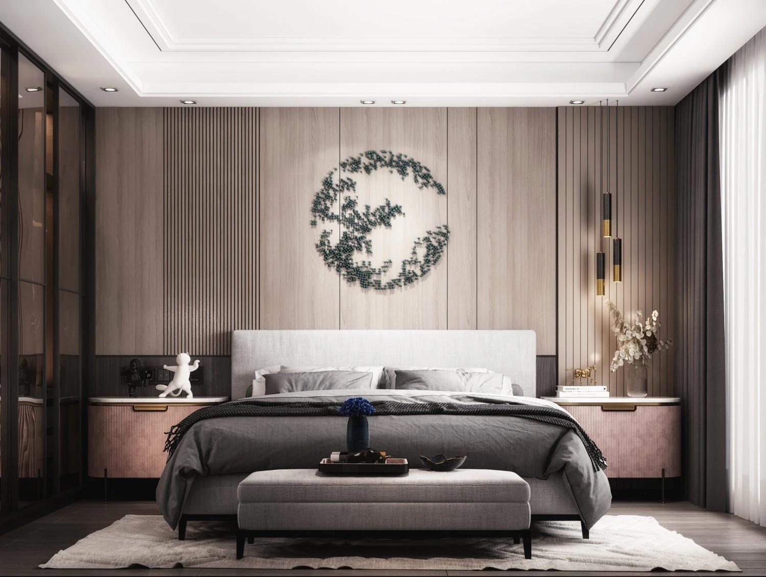 modern bedroom 3D Model .c4d .max .obj .3ds .fbx .stl .blend 