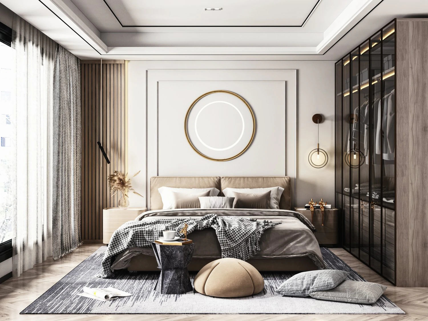 modern bedroom 3D Model .c4d .max .obj .3ds .fbx .stl .blend 