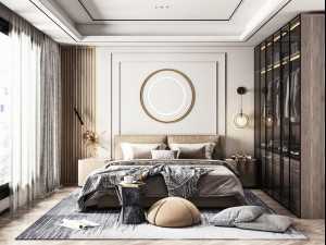 modern bedroom 3D 模型