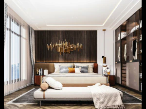 modern bedroom 3D Model