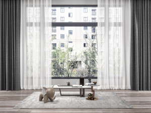 modern curtain 3D Модель