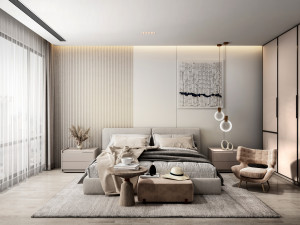 modern bedroom 3D Model