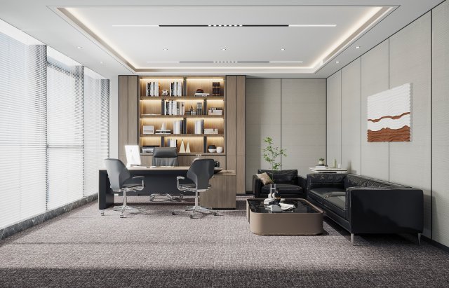modern office 3D Model .c4d .max .obj .3ds .fbx .stl .blend