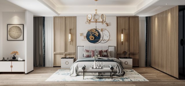 modern bedroom 3Dモデル .c4d .max .obj .3ds .fbx .stl .blend 