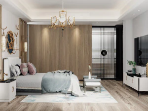 modern bedroom 3D Model